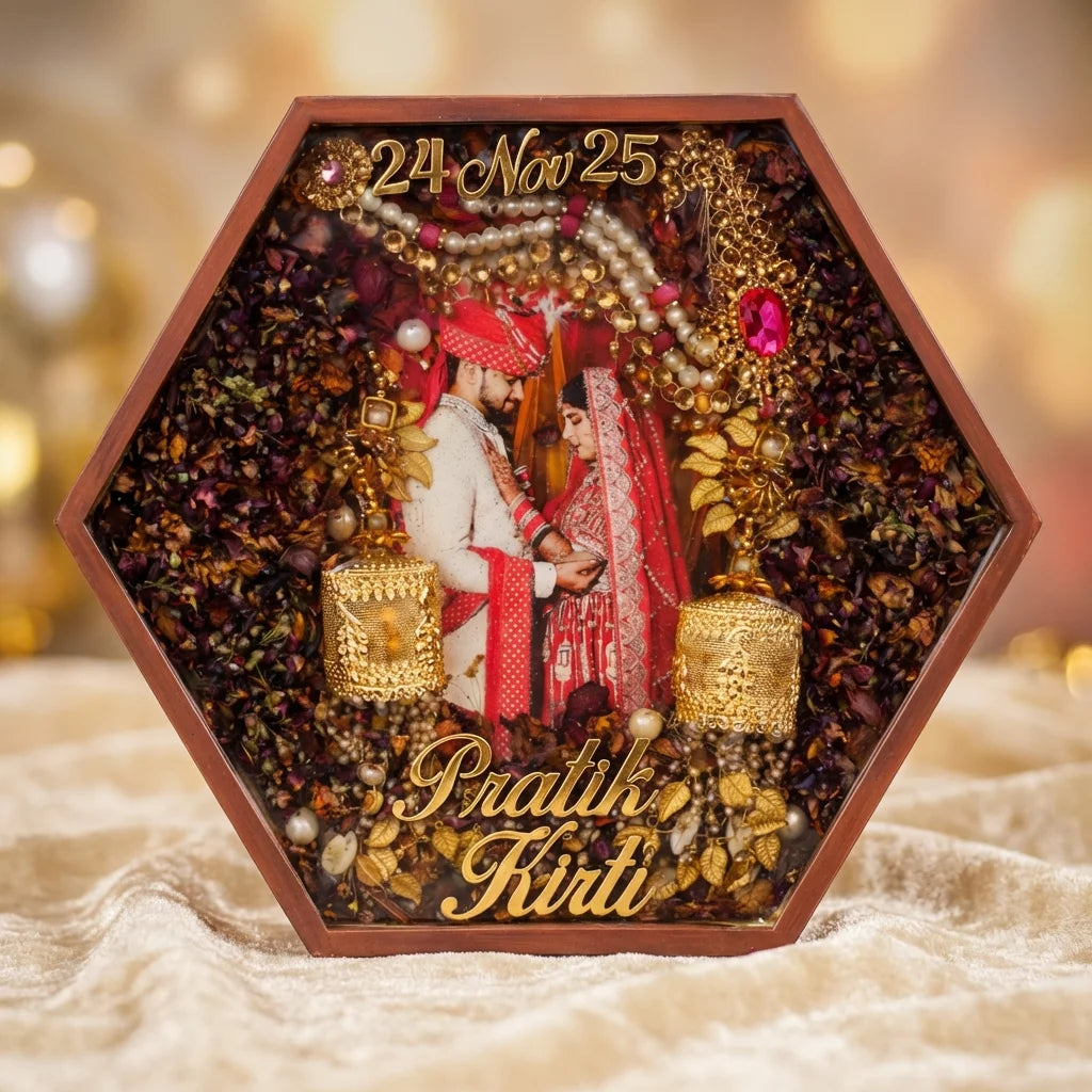 Custom Wedding Photo Frame for Couples