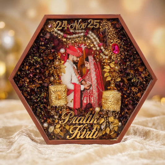 Custom Wedding Photo Frame for Couples