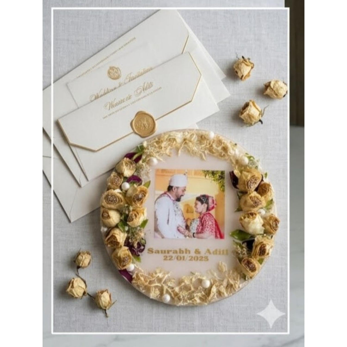Resin Varmala Preservation Frame