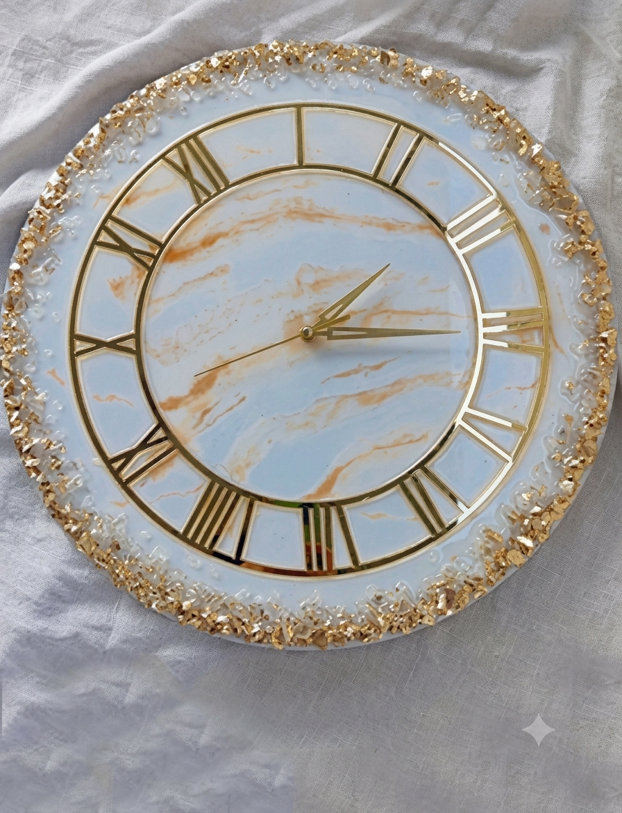 white And Gold premium Resin Wall