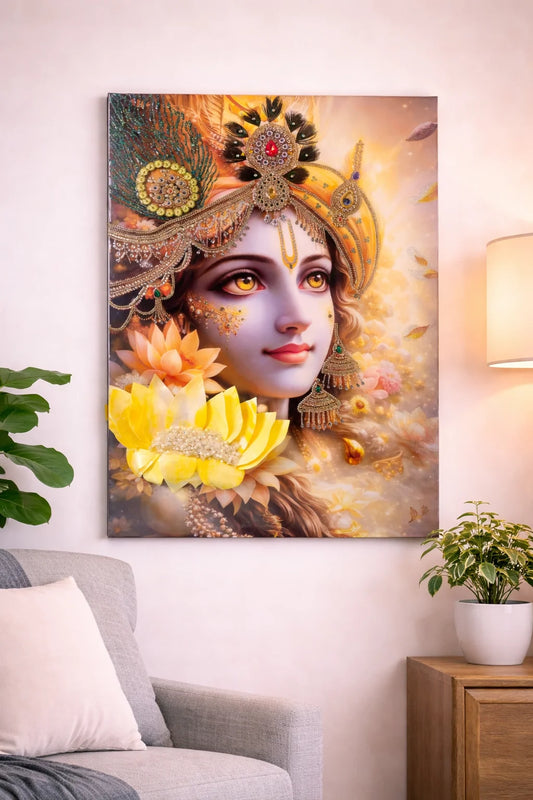 3D Krishnaji Frame – Divine Wall Art
