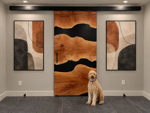 Live Edge Resin Door