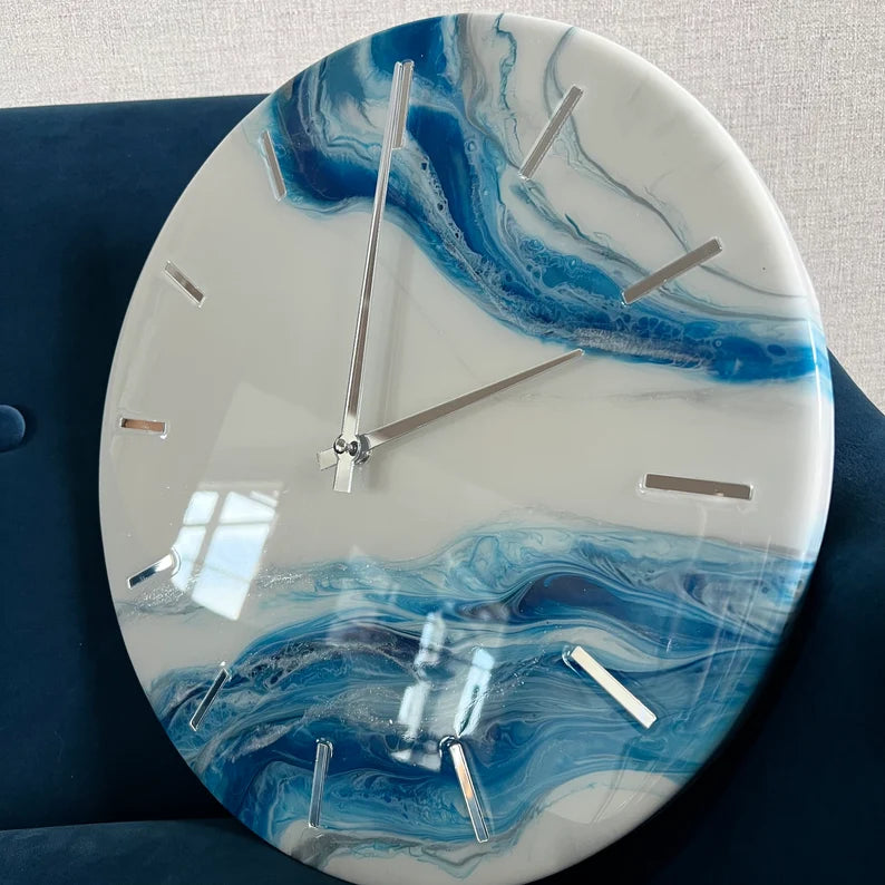 Modern Wall Clock Epoxy Clock