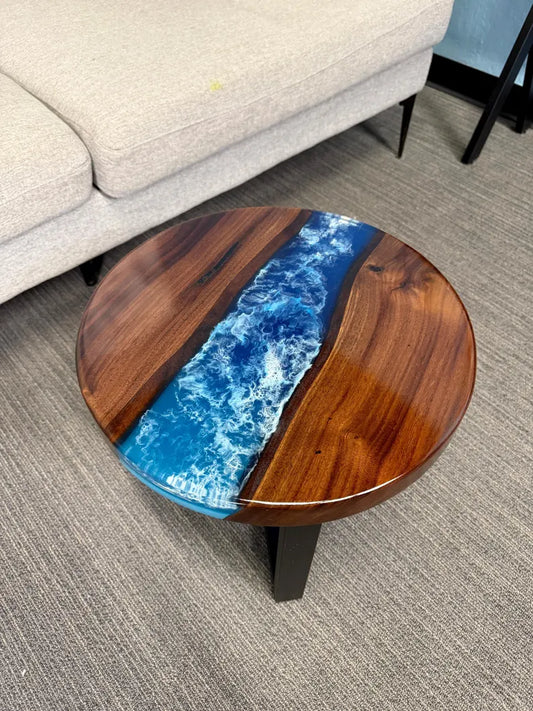 Epoxy Resin Ocean Wave Coffee Table