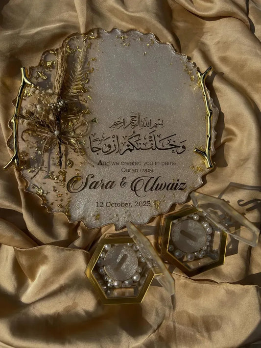 Personalized Resin Nikkah Tray