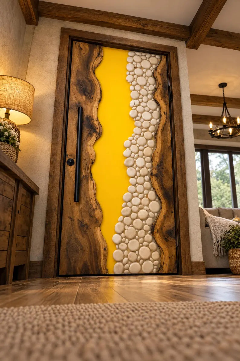 Yellow Epoxy Resin Door