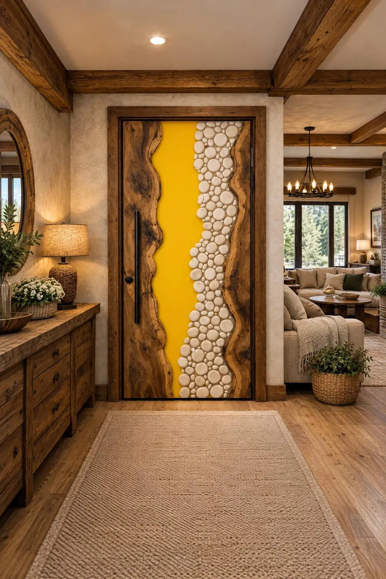 Yellow Epoxy Resin Door