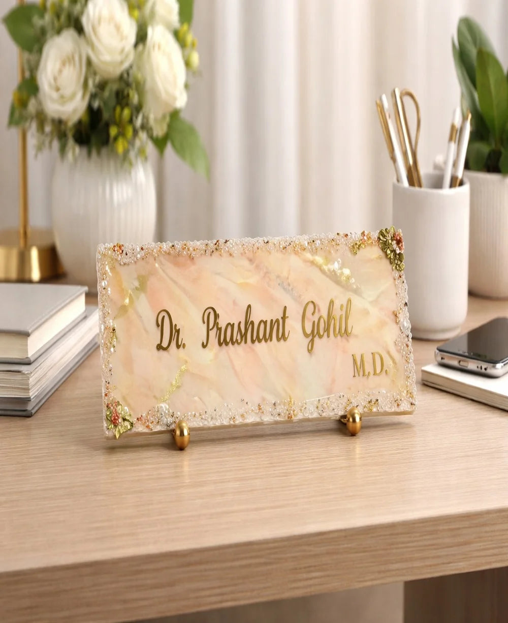 Customized Resin Desk Nameplate