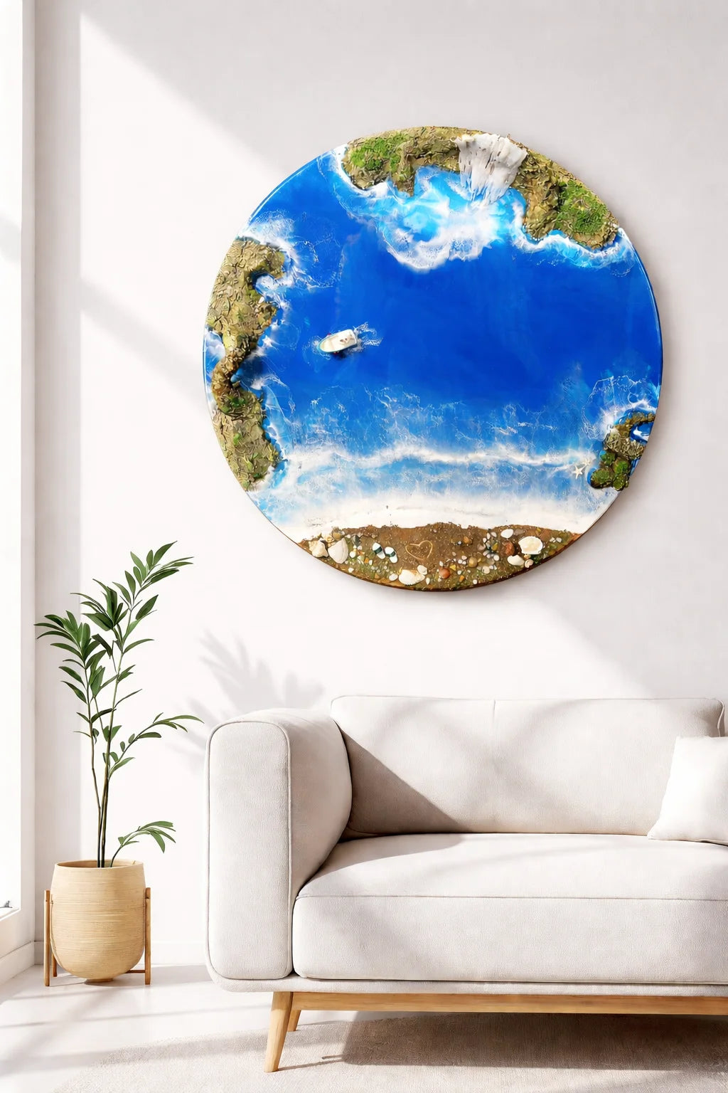 Ocean Wall Art (Resin Coastal Decor)