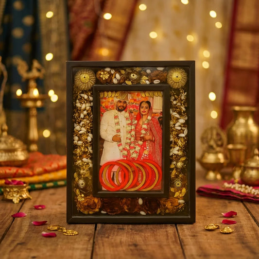 Wedding Bangle Preservation Resin Photo Frame